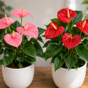 Anthurium dwarf combo (Pink and red)