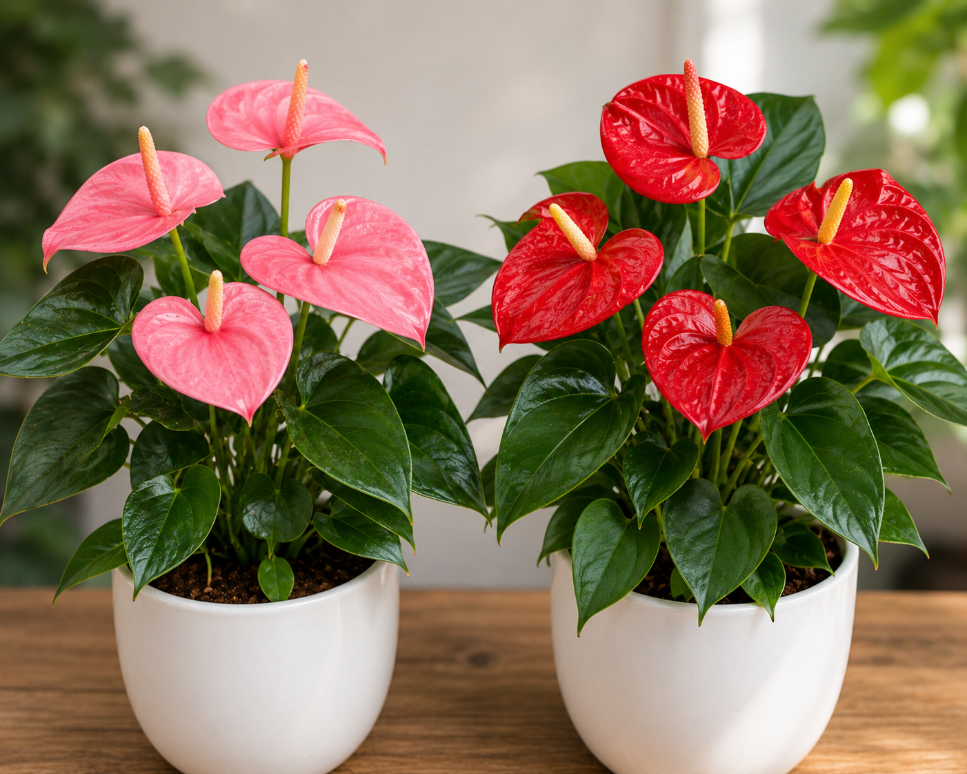 Anthurium dwarf combo (Pink and red)